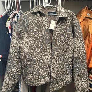 Abercrombie & Fitch cropped textured jacket